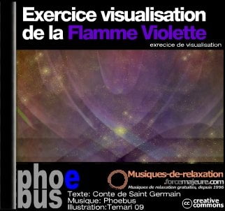 Visualisation de la flamme violette