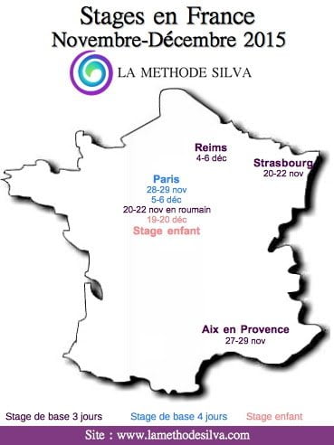 Stages méthode Silva Nov Dec 2015
