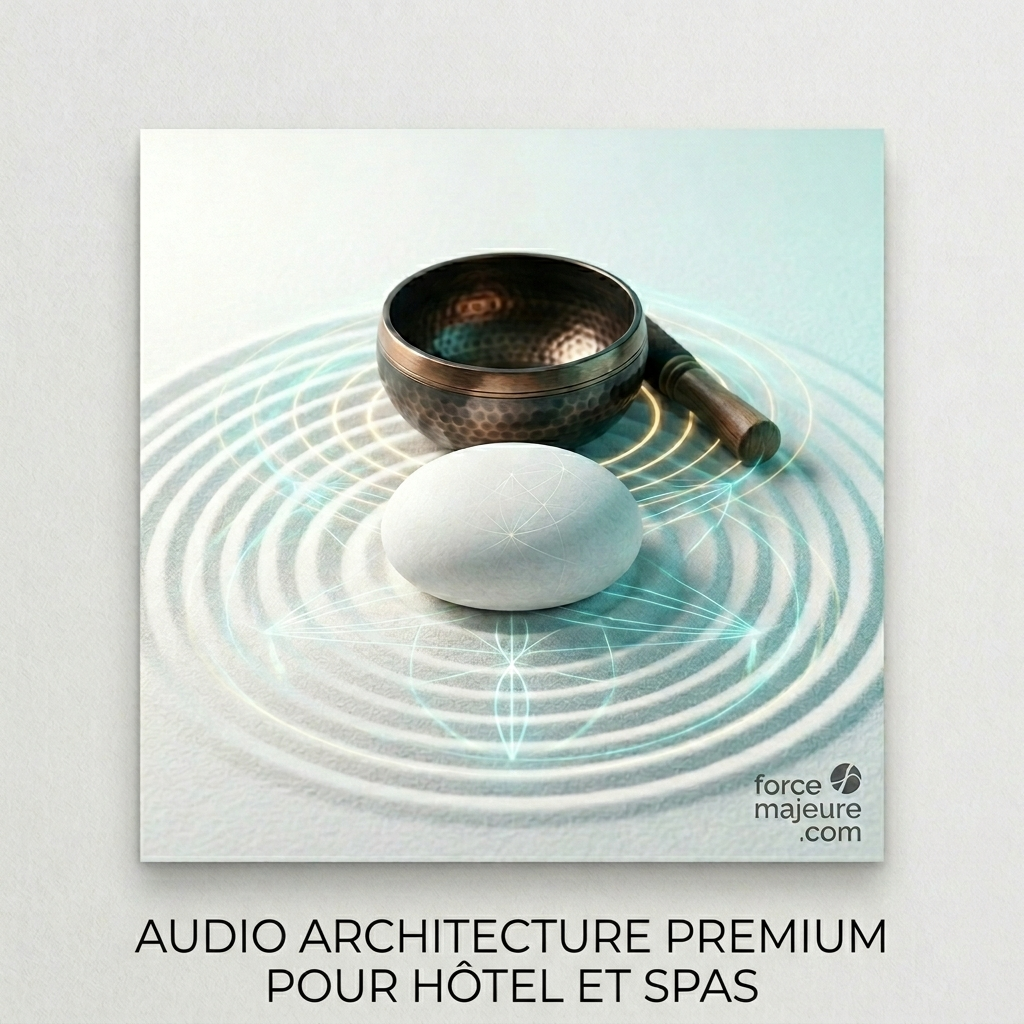 Pochette du pack Audio Architecture Premium pour Hôtels et Spas - Musique de relaxation professionnelle.