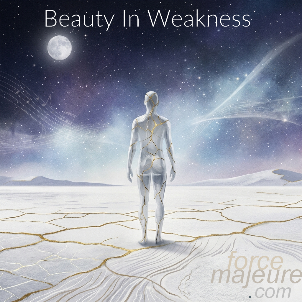 Pochette album Beauty In Weakness de Phoebus - Musique contemporaine et concept Kintsugi