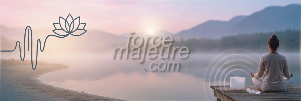 Soothing landscape representing relaxation music and spiritual well-being by Phoebus - ForceMajeure.