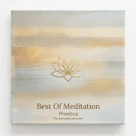 Pochette de l'album Best Of Meditation 2026 par Phoebus sur le label ForceMajeure, peinture zen et épurée illustrant une fleur de lotus dorée.